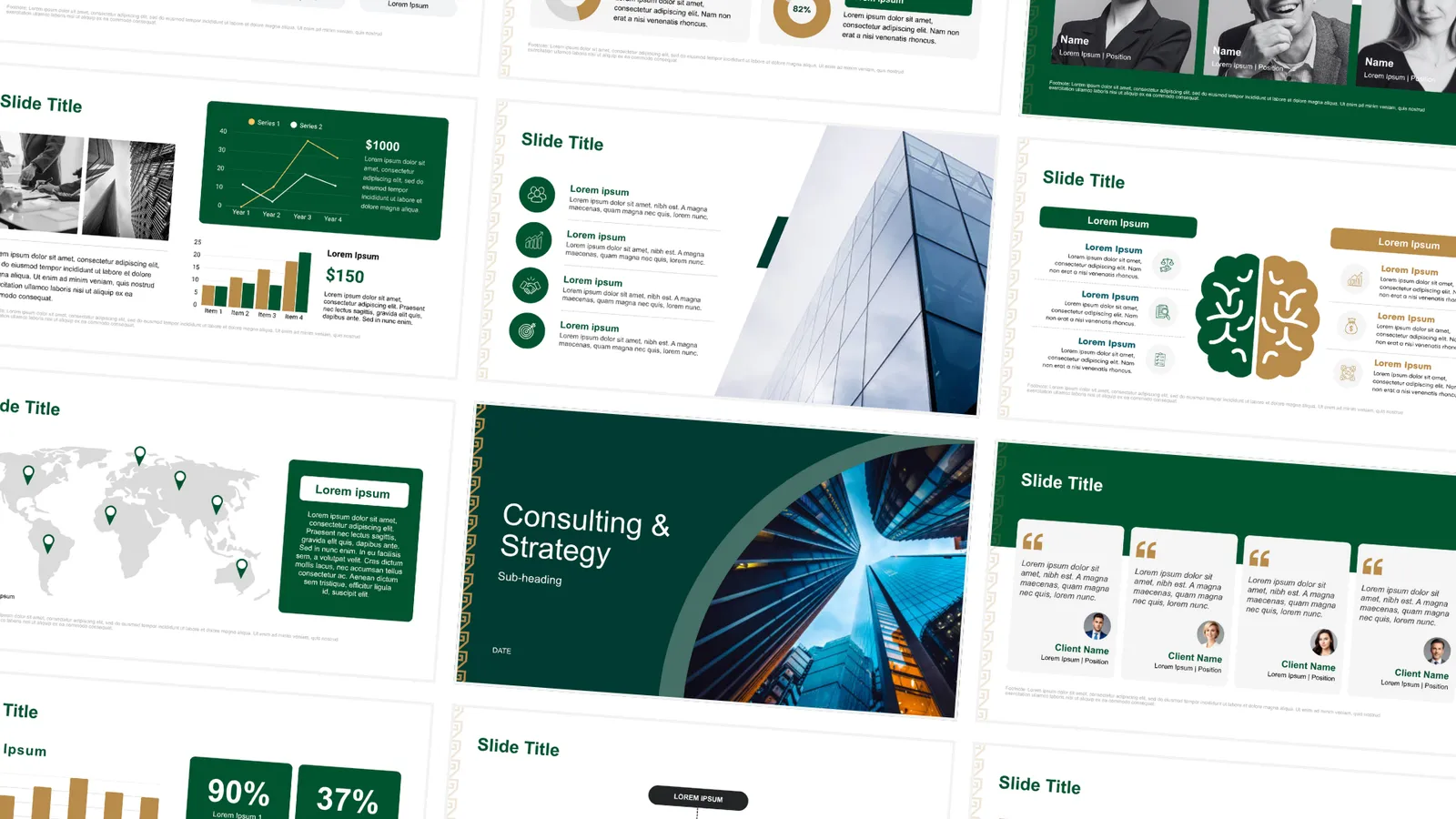 Consulting & Strategy Deck Design — PowerPoint presentation design by Cherrylyn Ilumin
