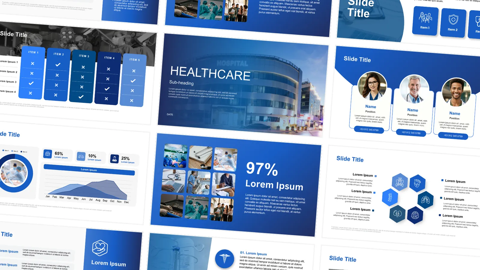 Healthcare & Life Sciences Presentations — PowerPoint presentation design by Cherrylyn Ilumin